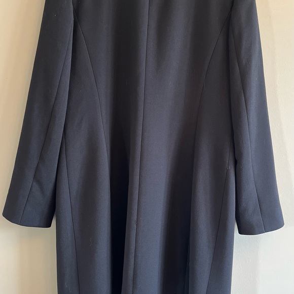 PreLoved Black Tahari Dress Jacket with Faux Leather Patches and Black Studs - Picture 5 of 5